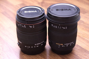 SIGMA 28-300mm F3.5-6.3 MACRO + SIGMA 17-70mm F2.8-4.5 DC MACRO